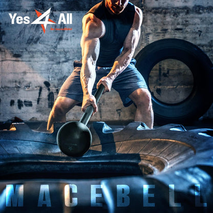 Steel Mace Bell for Strength Training, Support Full Body, Muscles, Shoulder, Grips & Forearms Workouts, Stretching 5, 7, 10, 15, 20, 25, 30 LB for Woman & Man